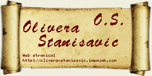 Olivera Stanisavić vizit kartica